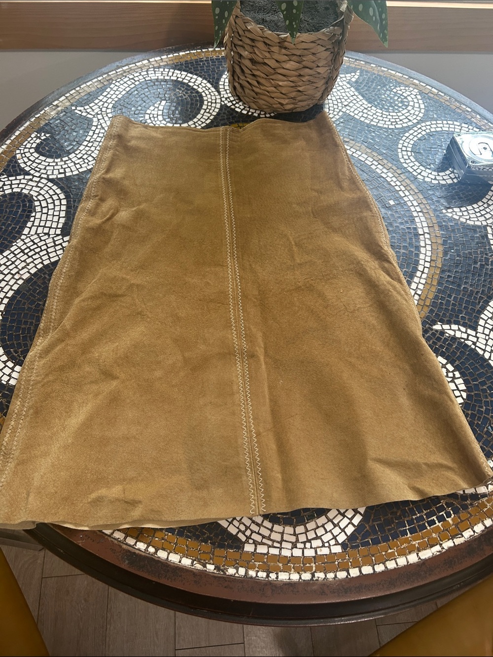 Vintage suede UO skirt